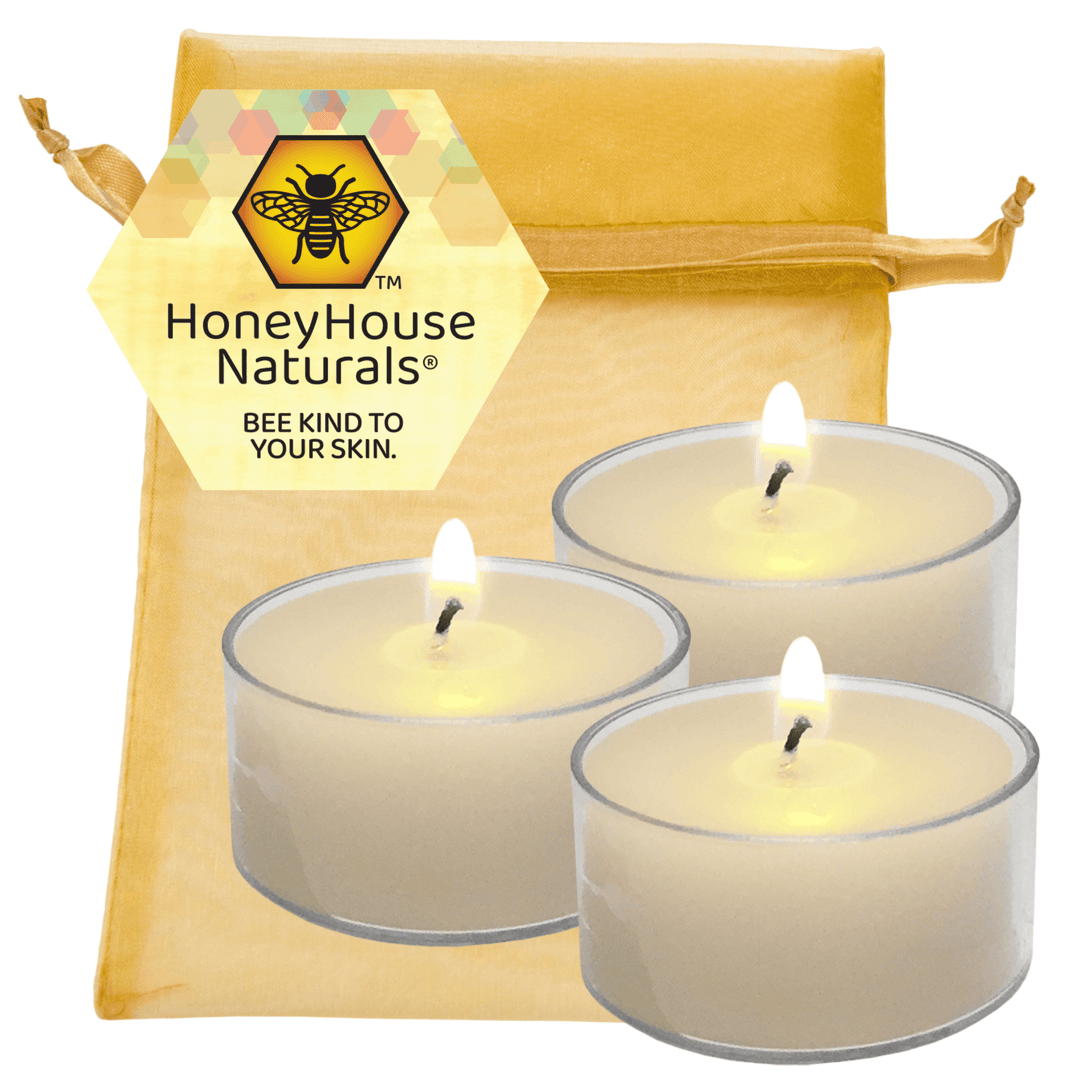 Teelichter aus Bienenwachs – 3er-Set