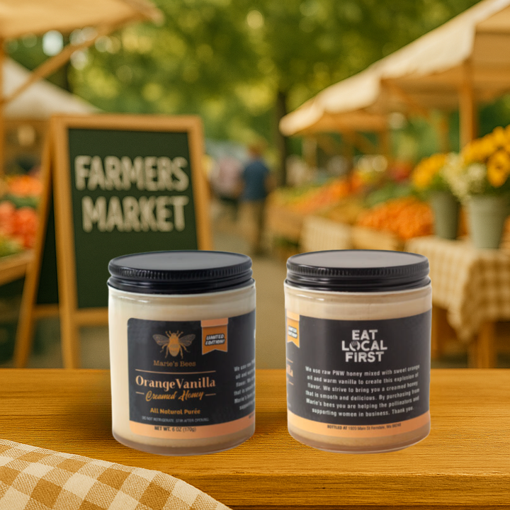 Orange Vanilla Creamed Honey