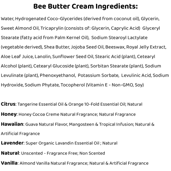 Tubo de crema de mantequilla de abeja 4oz