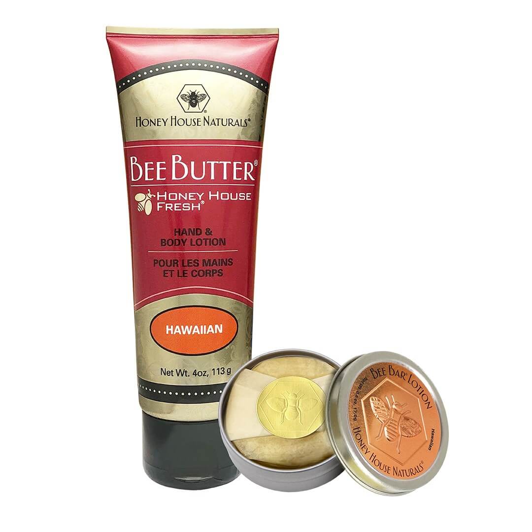 Set de regalo de tubo de crema de mantequilla de abeja y barra pequeña de abeja