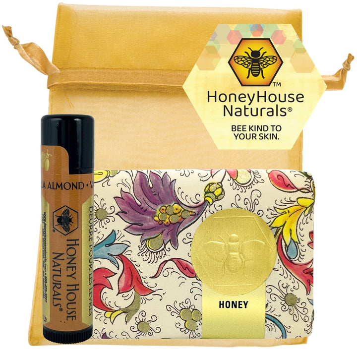 Set de regalo de jabón (3.5 oz) y manteca labial