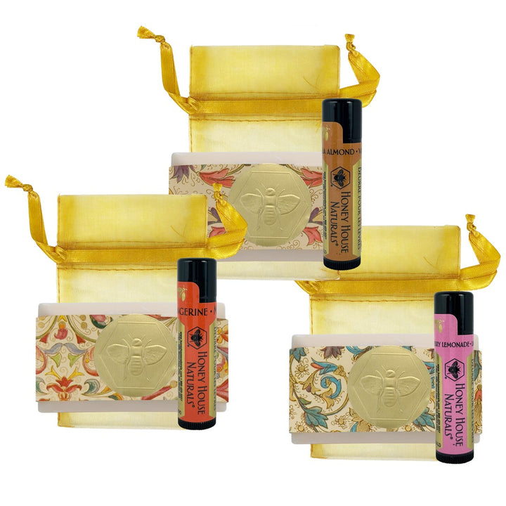 Mini-Geschenkset mit Seife und Lippenbutter