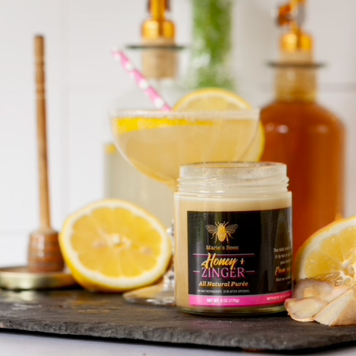 Lemon Ginger Creamed Honey "The Zinger"