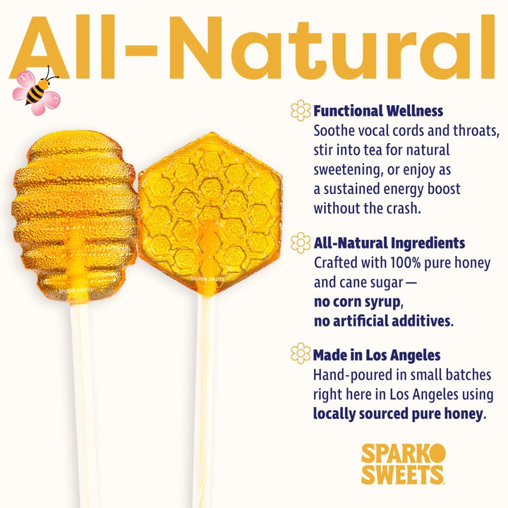 Honey Lollipops - New Flavors - Buy 5 Get 1 FREE