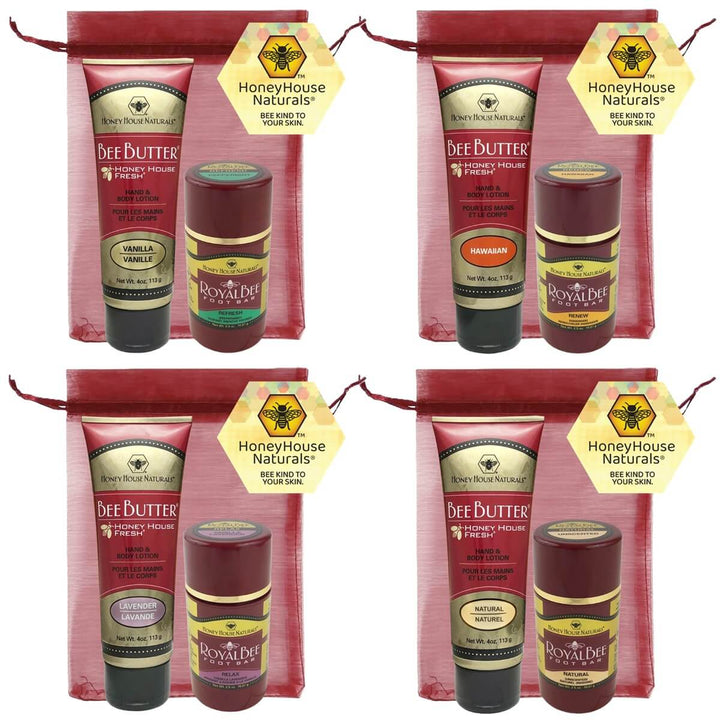 Bienenbuttercremetube und Fußseife als Geschenkset