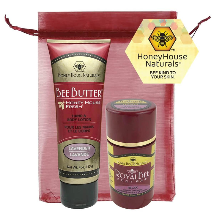 Bienenbuttercremetube und Fußseife als Geschenkset