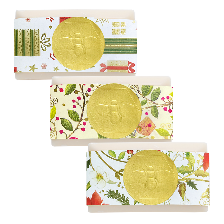 Mini set de jabón y manteca labial para las fiestas