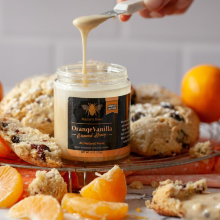 Orange Vanilla Creamed Honey