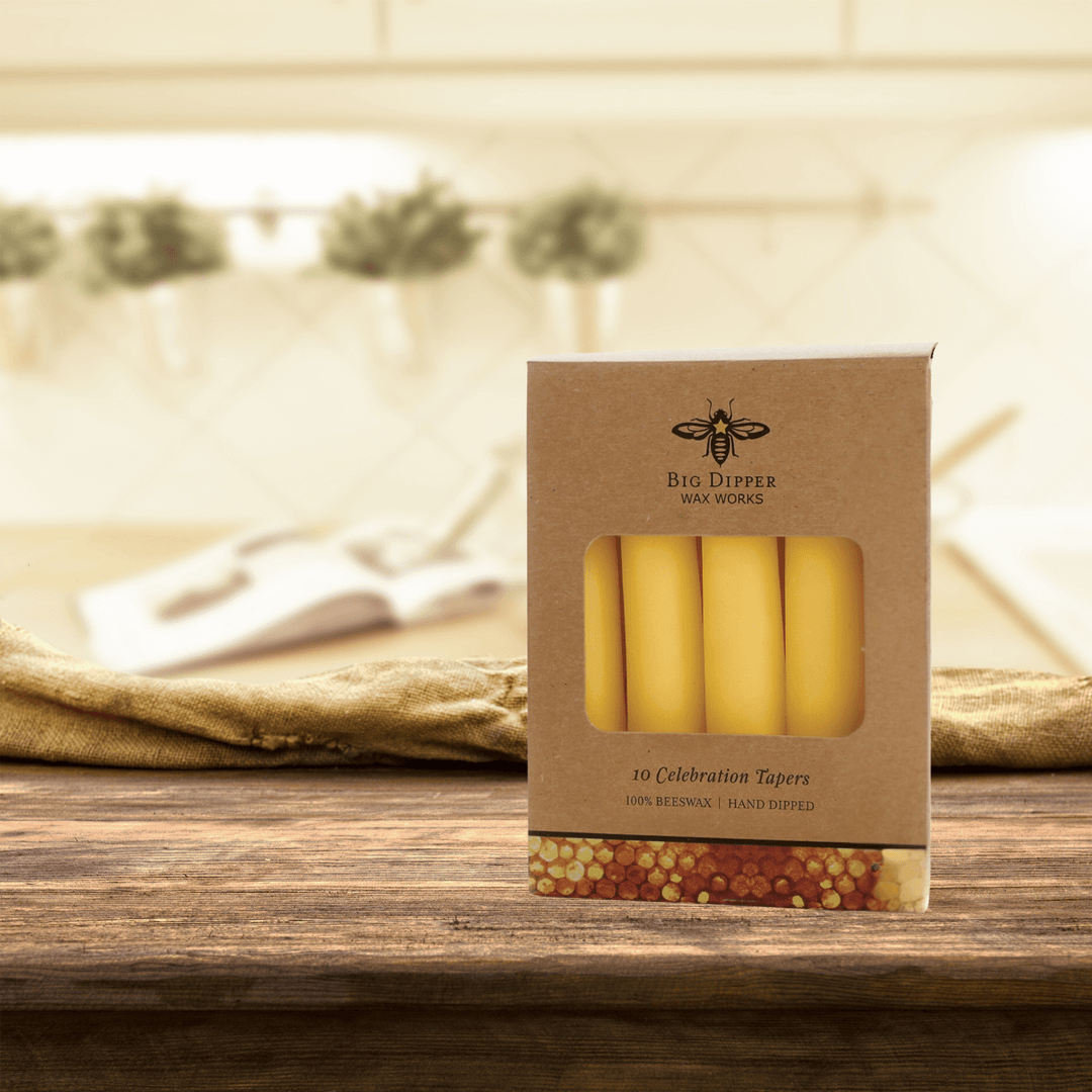 Velas de celebración de cera de abejas