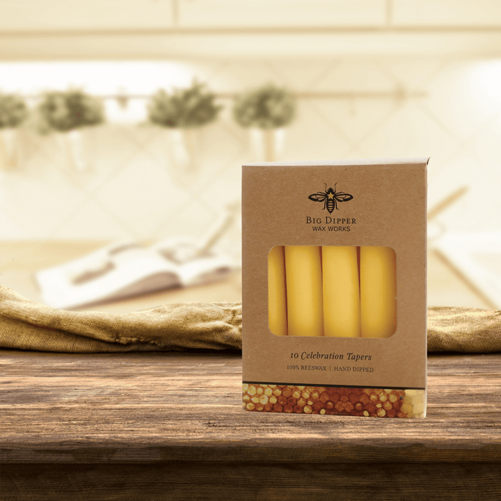 Velas de celebración de cera de abejas