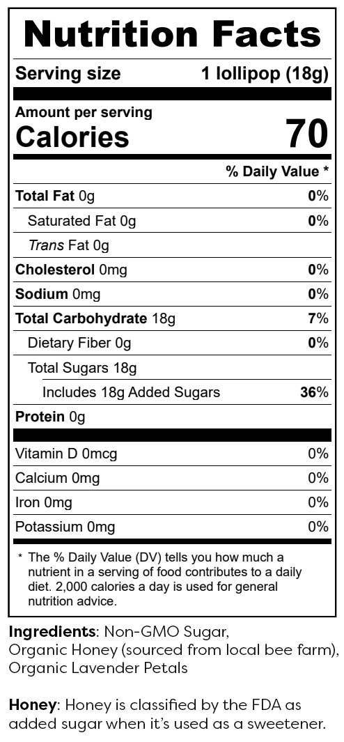 Honey Lollipops - New Flavors - Buy 5 Get 1 FREE