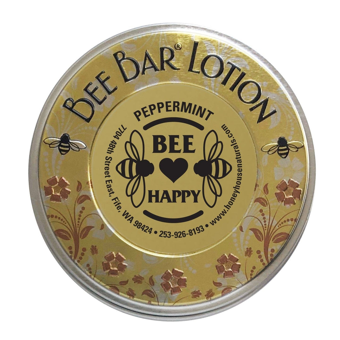 Honey House Naturals Bee Happy / Peppermint Sentiment Large Bee Bar - Inspirational