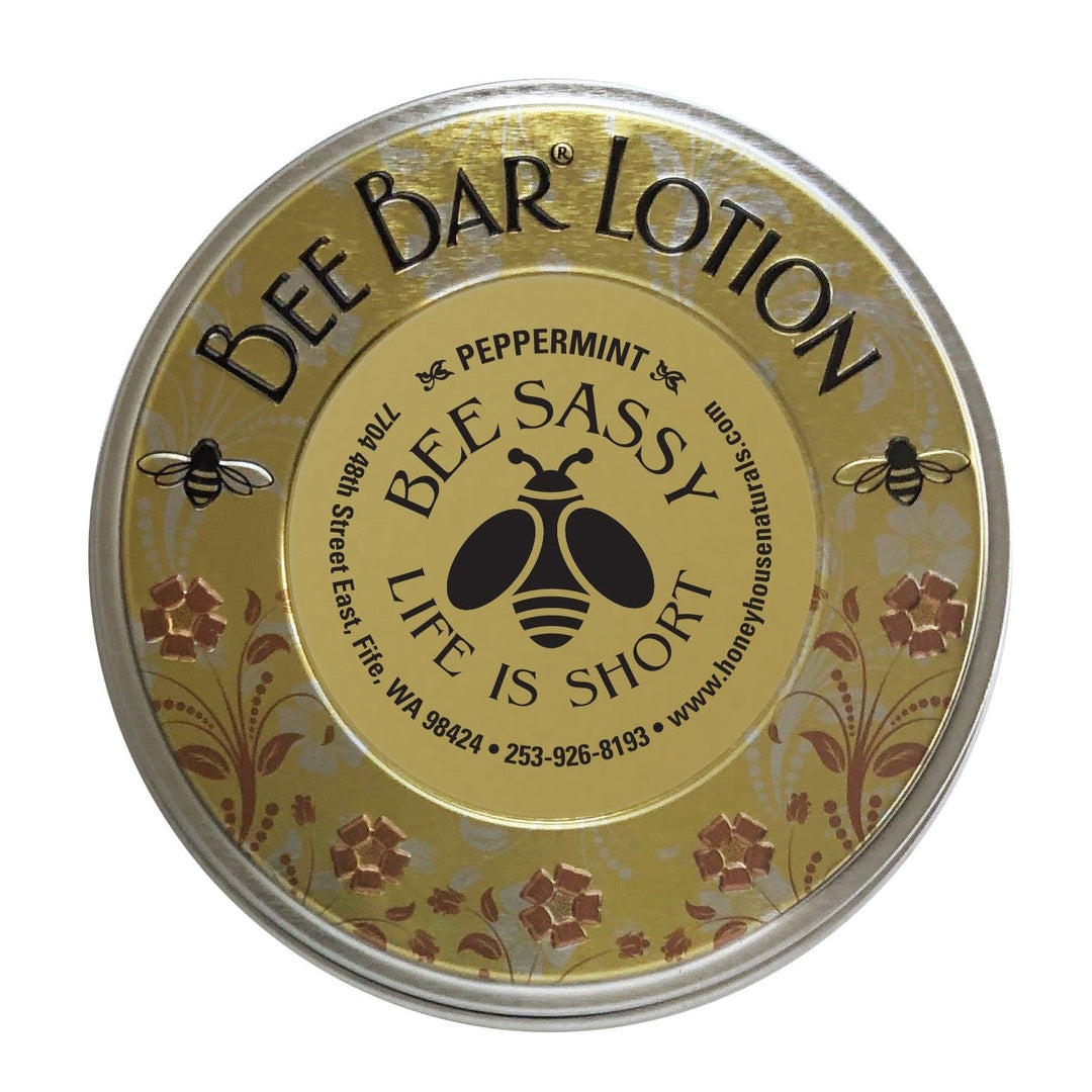 Honey House Naturals Bee Sassy Life is Short / Peppermint Sentiment Large Bee Bar - Inspirational