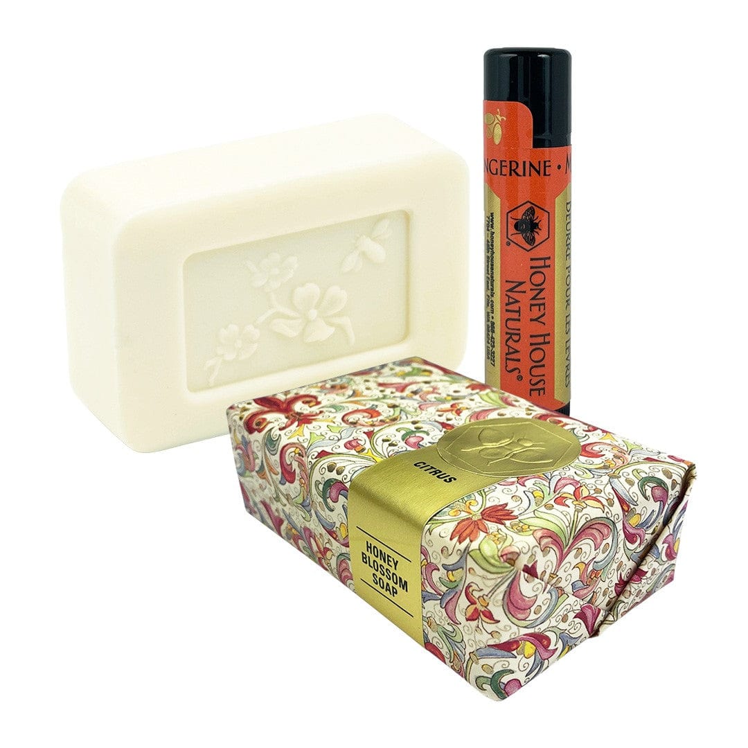 Honey House Naturals Choose Your Own Scent Combination Lip Butter &amp; 3.5oz Soap Gift Set