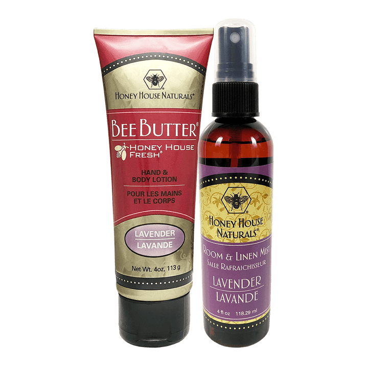 Honey House Naturals Choose Your Own Scent Combination Room Mist &amp; Bee Butter Cream Tube Gift Set