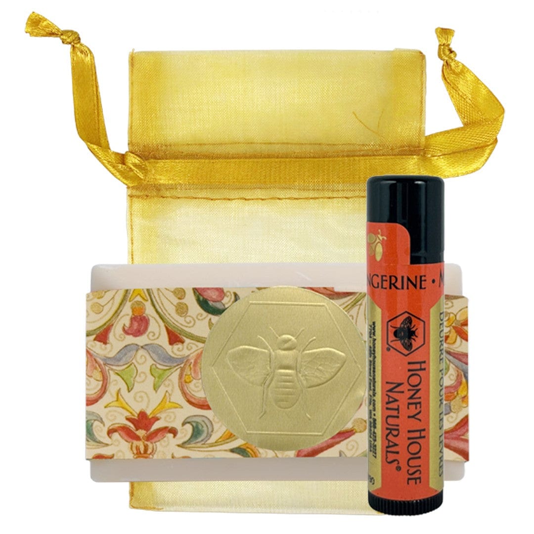 Honey House Naturals Citrus Mini Soap &amp; Lip Butter Gift Set