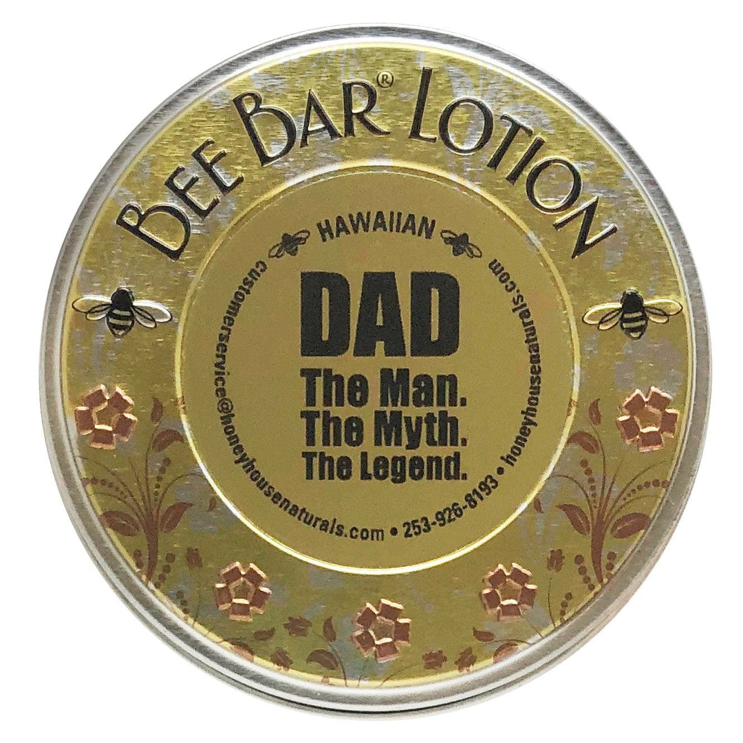 Honey House Naturals Dad / Hawaiian Sentiment Large Bee Bar - Dad, Mom, Son, Daughter