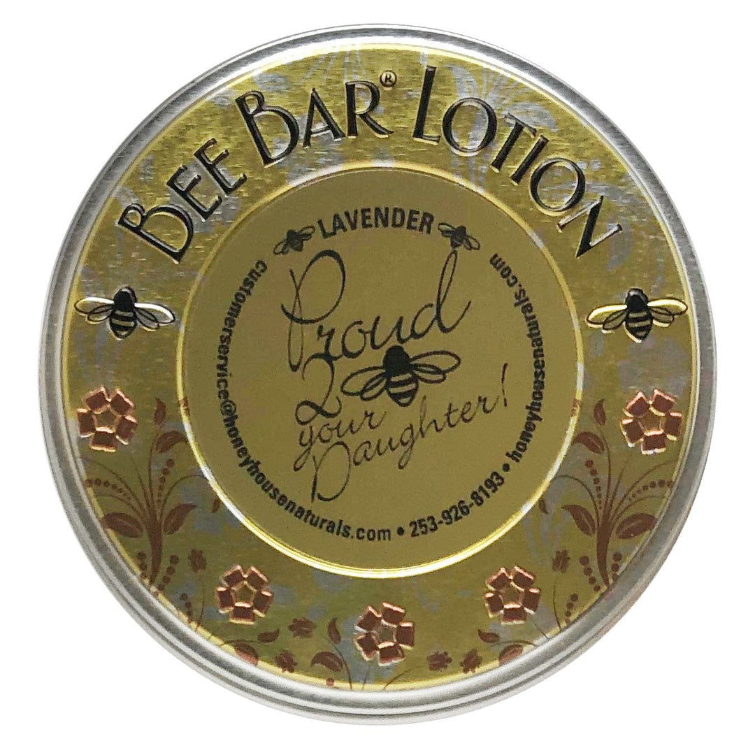 Honey House Naturals Daughter / Lavender Sentiment Large Bee Bar - Dad, Mom, Son, Daughter
