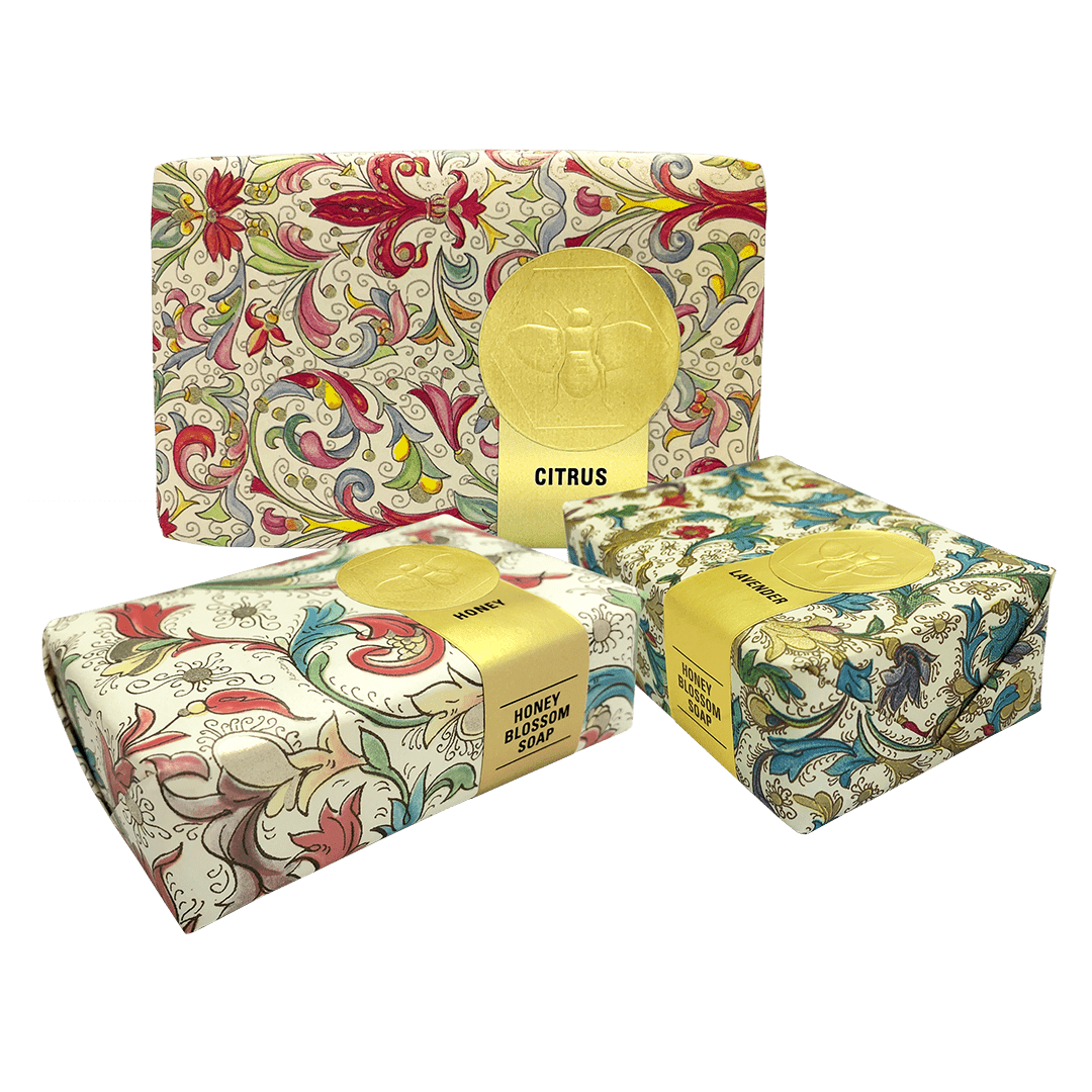 Honey House Naturals Florentine Paper Wrapped Soap Bar - 3.5oz