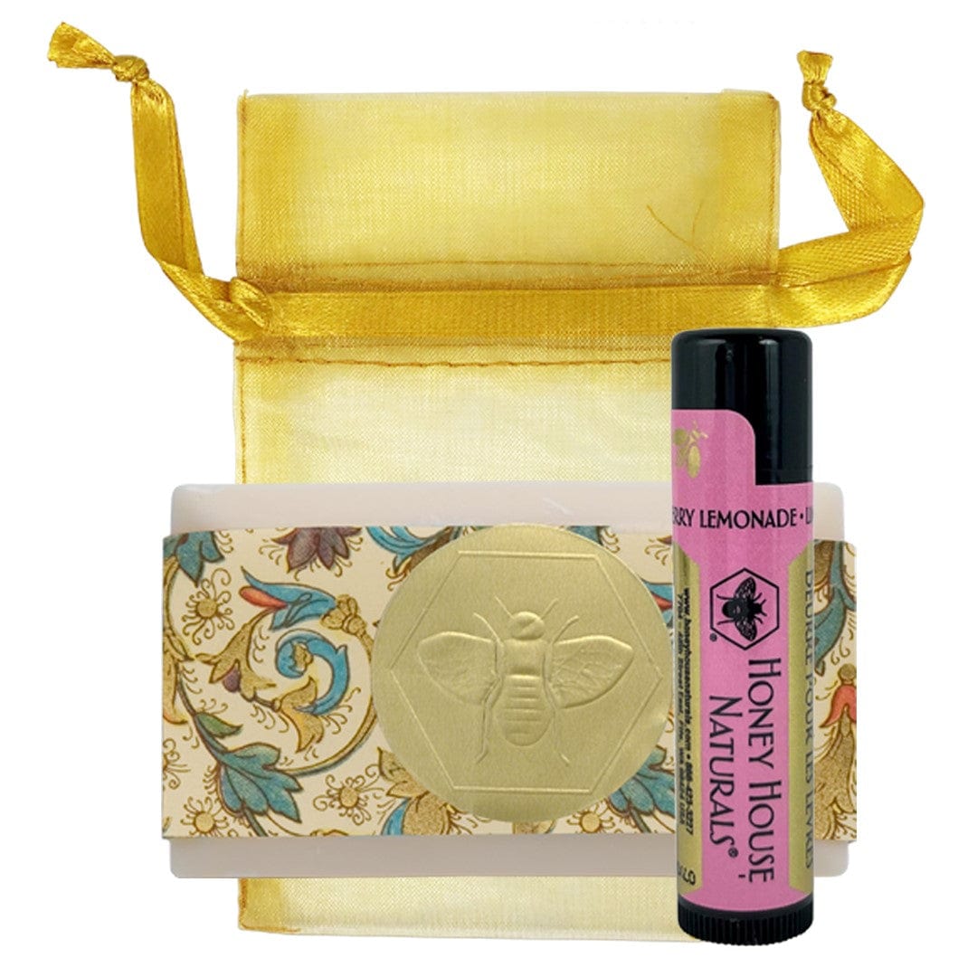 Honey House Naturals Lavender Mini Soap &amp; Lip Butter Gift Set