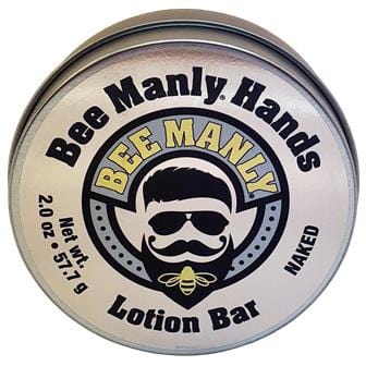 Honey House Naturals Naked Bee Manly Hands Lotion Bar