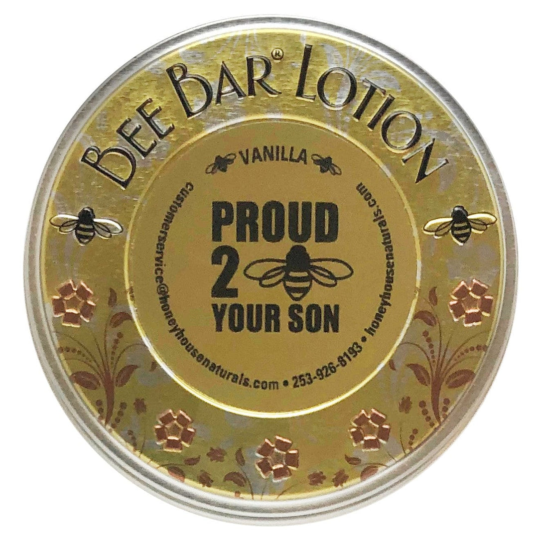 Honey House Naturals Son / Vanilla Sentiment Large Bee Bar - Dad, Mom, Son, Daughter